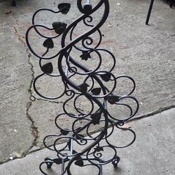 Wine Bottle Iron Decor