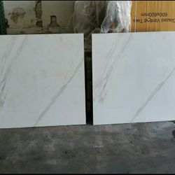 🎯🌀32x32 Polished Rectified Porcelain ⛳⚡ Porcelain Tile Rectified Polished Elegance High Gloss Looks Like Marble Statuario 32x32 
