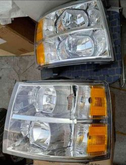 07-13 Chevy Silverado Headlights Faros Calaveras Micas Luces Lamps