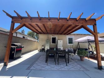 Wood gazebo pergola