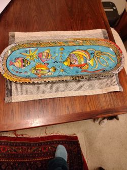 Handmade porcelain tray