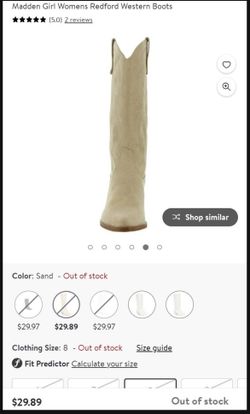 Madden Girl Womens Redford Western Boots(9.5)