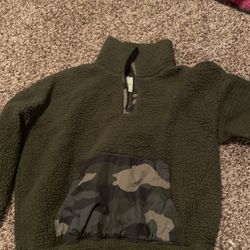 Camo Green Fleece Jacket