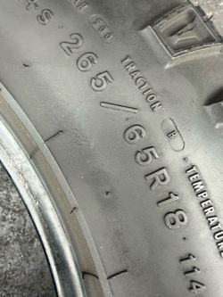 265/65/18 Goodyear DuraTrac (4 Tires) $100.00/ All 4