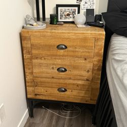 Brown Wood Night Stand