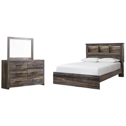 Drystan Queen Bookcase Bed with Mirrored Dresser Major Price Drop Begins Now