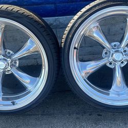 American Racing Vn515 Staggerd 22x9 - 22x11 With 265/35/22 - 295/30/22 For Obs Or C-10 Chevy
