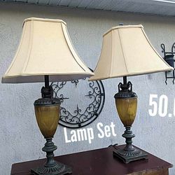 Antique Style Lamp Set
