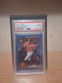 2024 Topps Marco Luciano Blue Holofoil RC PSA 10