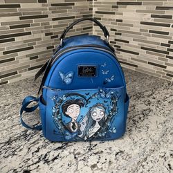 Loungefly Disney Exclusive Butterfly Lovers Corpse Bride Glow in the Dark Mini Backpack Halloween Tim Burton