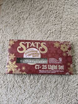 NEW Stats 25ft Xmas Clear Lights