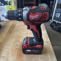 Milwaukee M18 Drill And 5.0 AH- Battery 