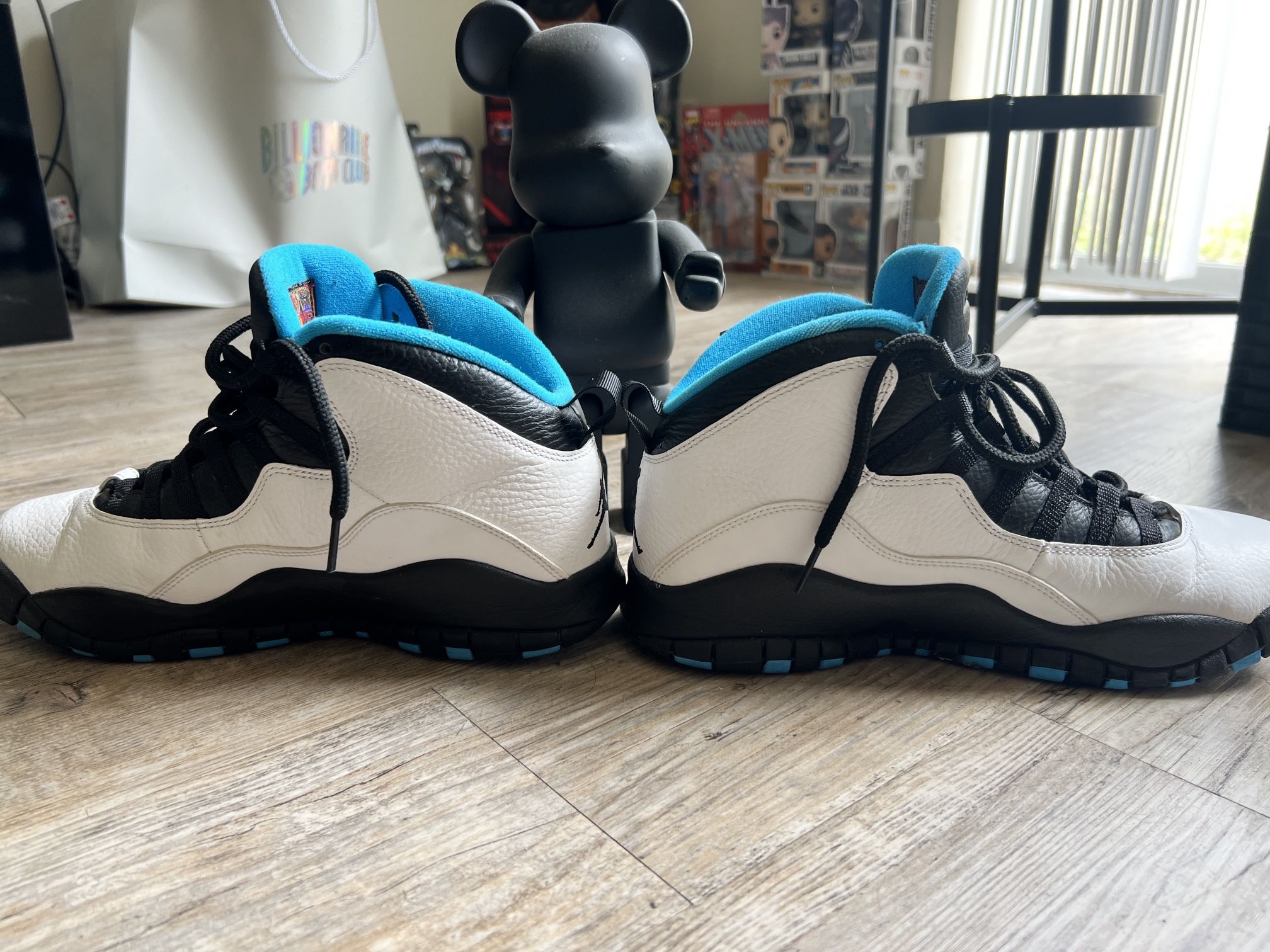Size 8.5 Air Jordan 10 Retro 2014 Powder Blue