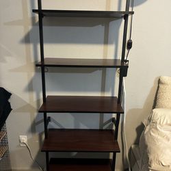 Ladder shelving unit