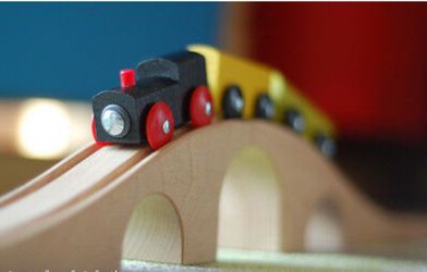 Wooden train set