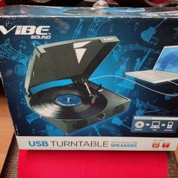 Vibe 45RPM Vinyl Record To MP3 Conversion Turntable