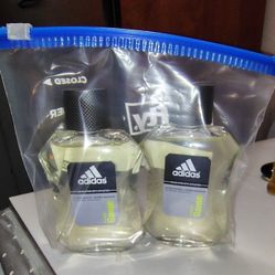 Set Of 2 Adidas Pure Game Aftershave 1.7 Oz Each.