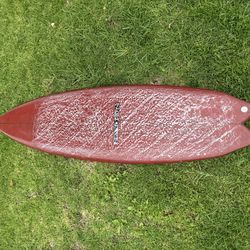 Custom twin fin surfboard