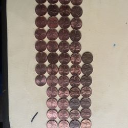55 U.S. Pennies From 1970 To 2025 All Them $100 Very Good Price 