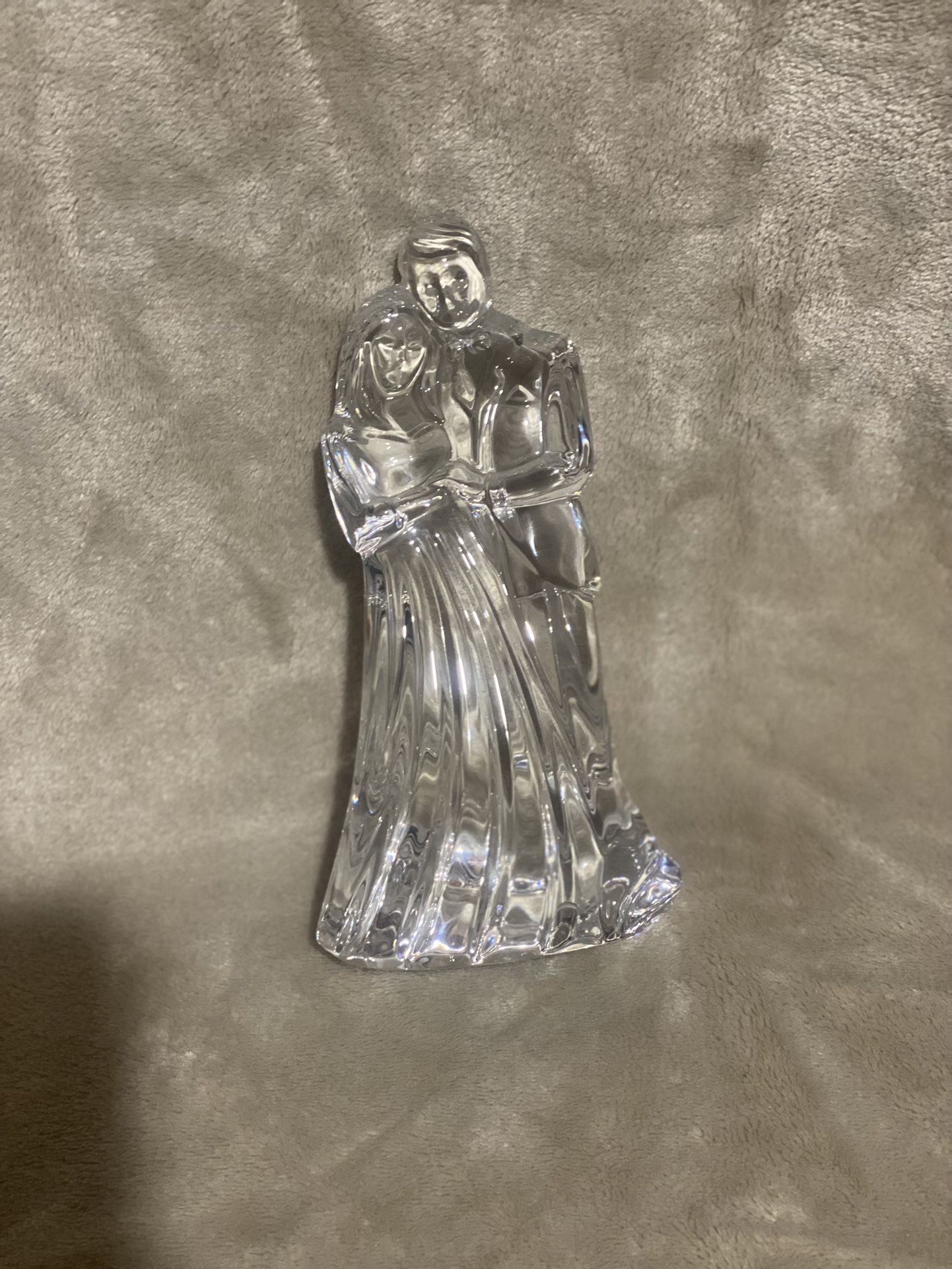 Waterford lead crystal bride and groom