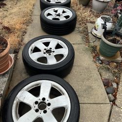 4 Mercedes Rims Only 