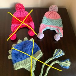 Baby Fall Winter Hats, size 12 months