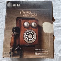 Vintage AT&T Crank Phone with Base