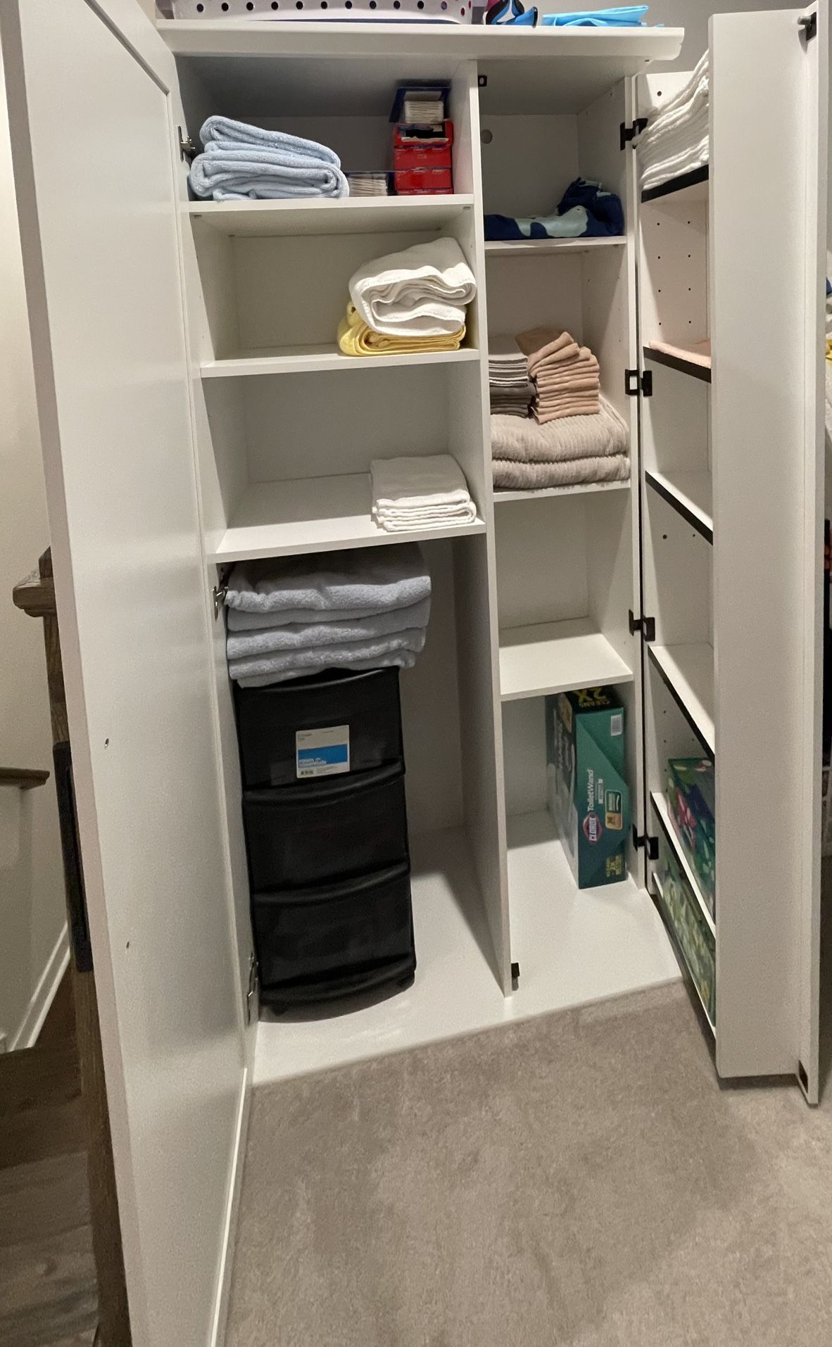Storage Cabinet/ Closet With Adjustable Shelves 