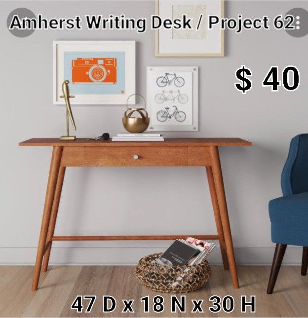 Brand New Amherst Wood Writing Desk Project 62