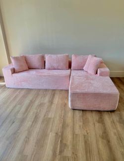 NEW PINK Viral TikTok Sectional Couch