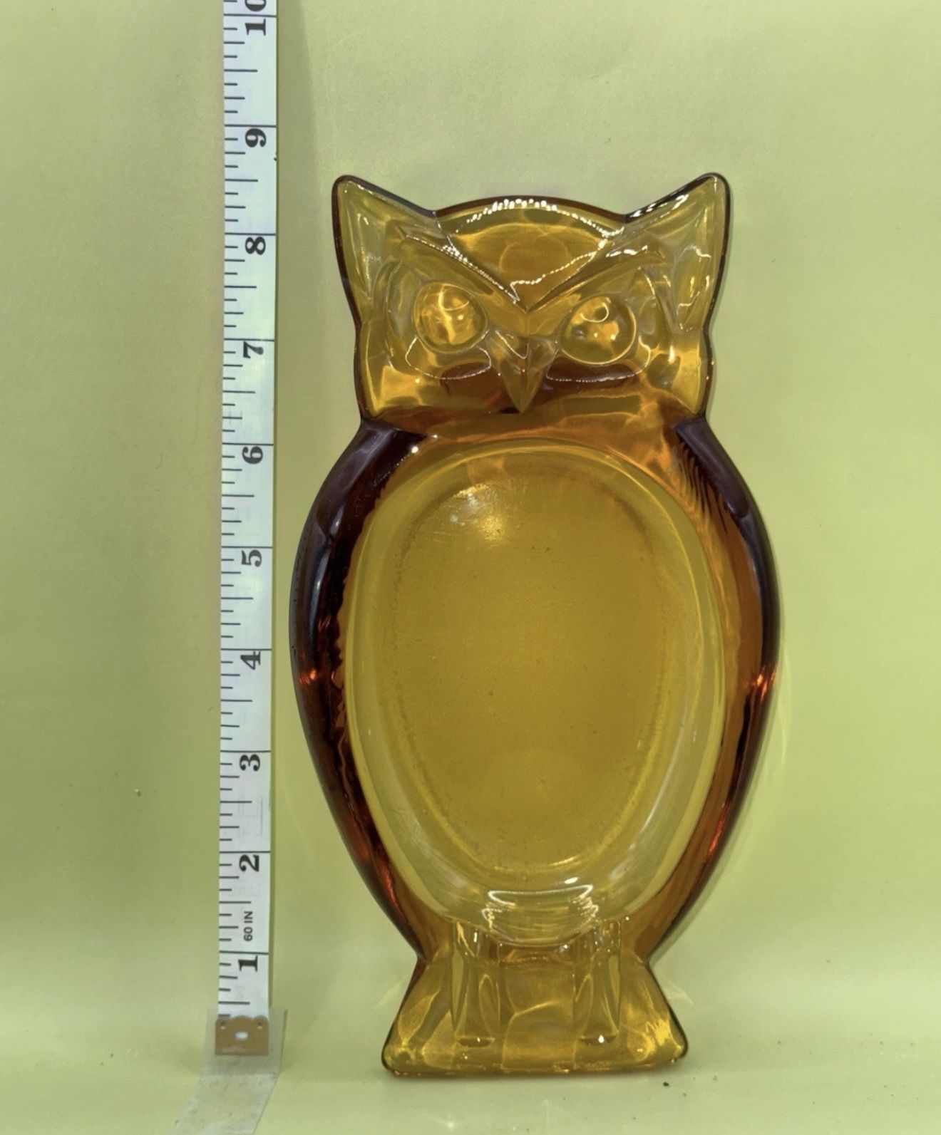 Vintage Viking Glass Owl Ashtray