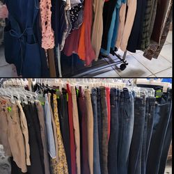 Cleaned Out Closet & Have A Rack Full Of Womens Clothes 82 Pieces Of Clothes In All $180 Takes All
