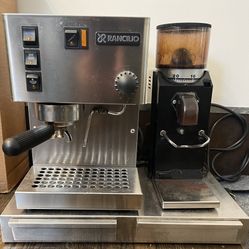 Rancilio Silvia Espresso Machine & Rocky Grinder