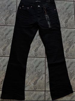 Black Flared Purple Brand Jeans