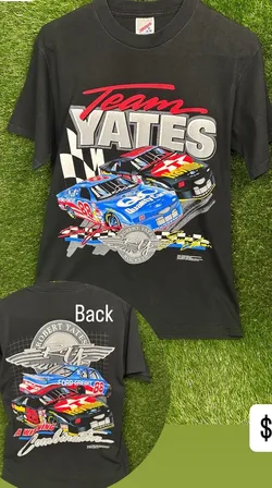 Vintage 1997 Dale Jarrett Ernie Irvan NASCAR Shirt Mens Medium Winning Combo