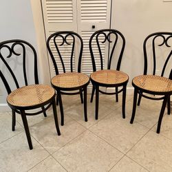 4 Antique Thonet Bentwood Chairs