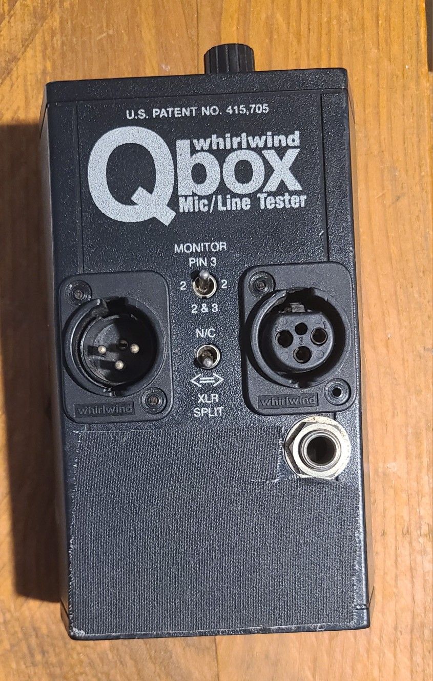 Qbox Whirlwind Audio Tester Tool