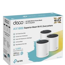TP-Link Whole Home Mesh Routers Wi-Fi 6 System - Deco X25  3-pack 