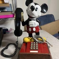 Mickey Mouse Disney Push Button Phone Vintage