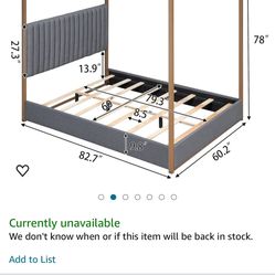 Canopy Bed Frame 