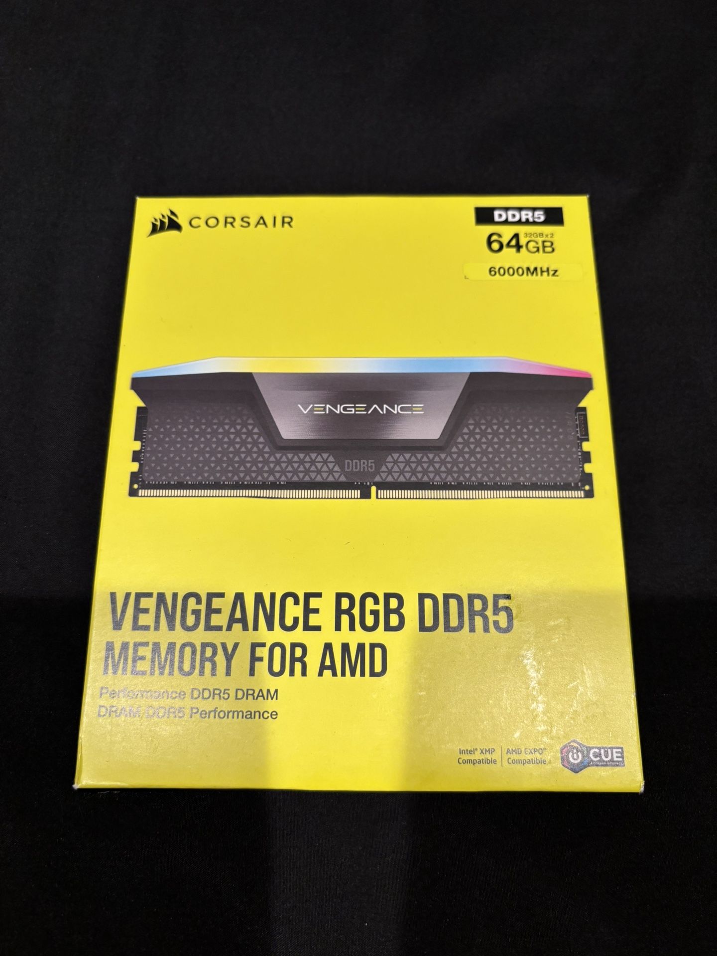 New CORSAIR VENGEANCE RGB DDR5 64GB (2x32GB) DDR5 6000MHz. Shoot Me Offer!