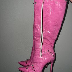Balenciaga Pink Boots