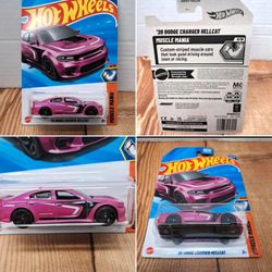 Hot Wheels 2005 mainline Pink Hellcat Dodge charger