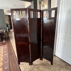 3 Panels Cherrywood Room Divider