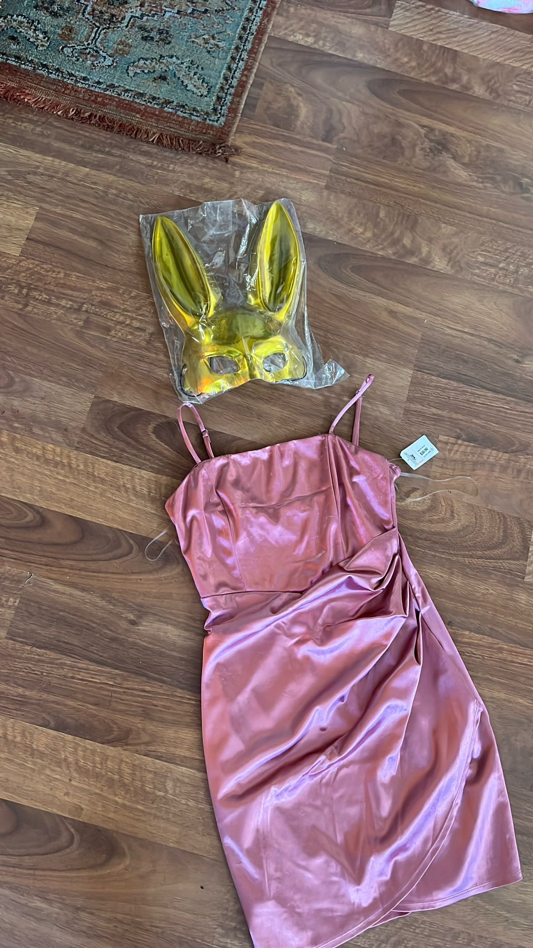 Gold Bunny Pink Playboy Dress Brand New Medium