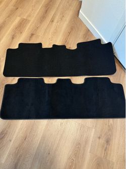 Tesla Model Y floor mats. 2 different types