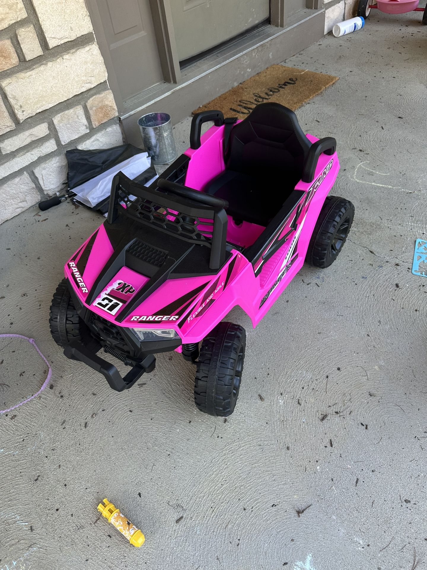 Pink Ride On Toy Car