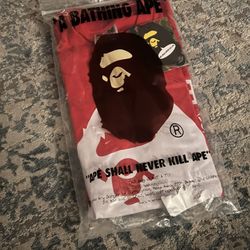 A Bathing Ape Red Tshirt
