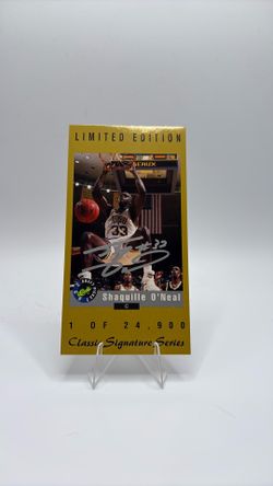 Shaquille O'Neal 1992 Classic Signature Series Autograph Card