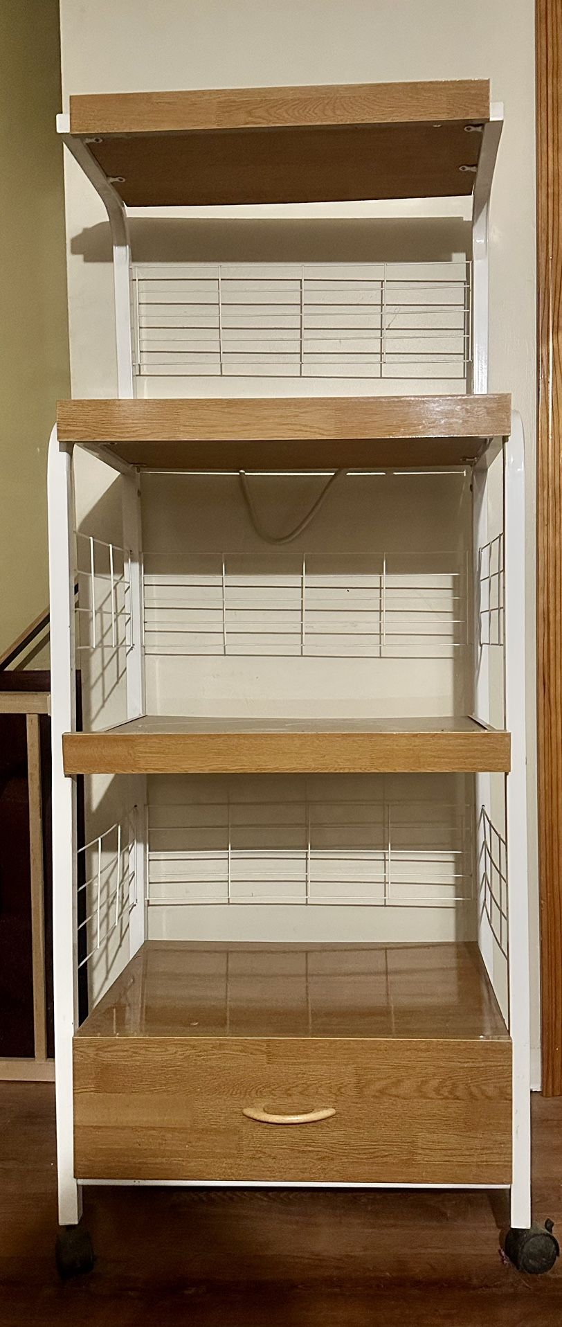 Kitchen Rack Shelves  W/Drawer & Plug